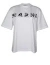 Marni Crew Neck Graphic Print Short Sleeves T-shirt In White