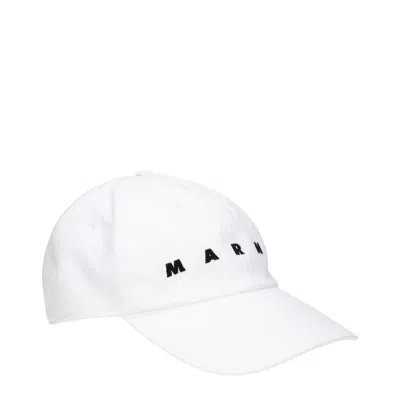 Marni White Cotton Hat