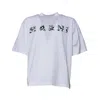 Marni T-shirt Oversize In Cotone Bianco In White