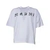 Marni T-shirt Oversize In Cotone Bianco In White