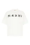 Marni Pop Fields Logo Graphic T-shirt In Lily White