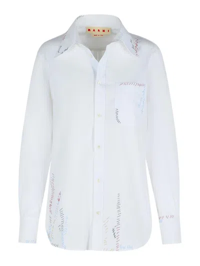 MARNI WHITE COTTON SHIRT