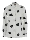 Marni Cotton Shirt With Printed Design And Long Sleeves