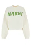 Marni White Cotton Sweatshirt