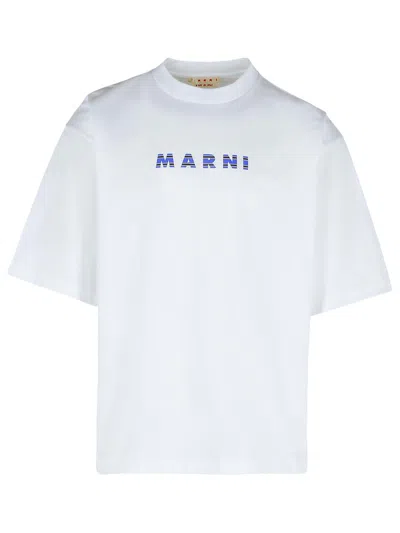 MARNI WHITE COTTON T-SHIRT