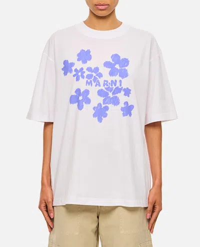MARNI WHITE COTTON T-SHIRT