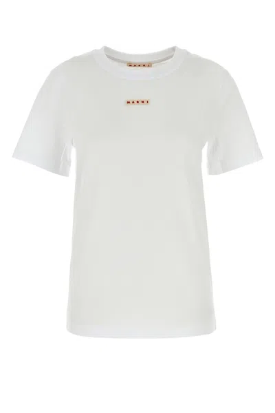 Marni White Cotton T-shirt