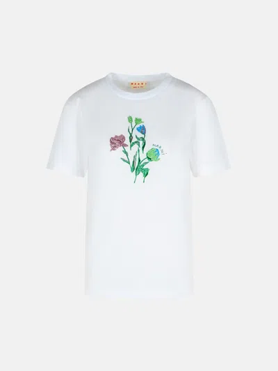 Marni White Cotton T-shirt