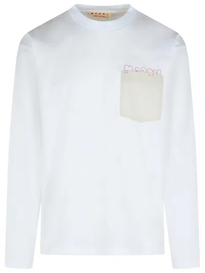 Marni White Cotton T Shirt