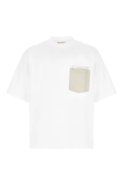 Marni White Cotton T-shirt