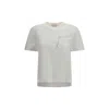 Marni Cotton T Shirt Logo Embroidery Chest Pocket In White