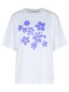 Marni White Cotton T-shirt In Blue