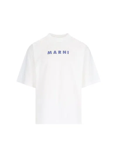 MARNI MARNI WHITE COTTON T-SHIRT