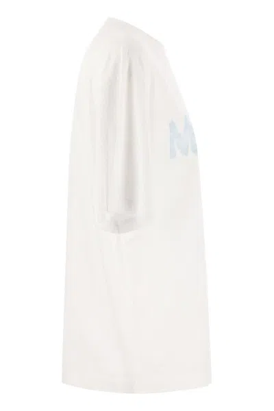 Marni White Cotton T-shirt In Lily White