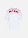 Marni White Cotton T-shirt With Maxi '' Print