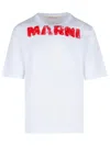 Marni Logo T-shirt In White
