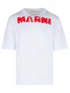 Marni Logo T-shirt In White