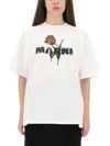 Marni Jersey Logo Short Sleeved T-shirt In White