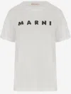 Marni Jersey Logo Short Sleeved T-shirt In White
