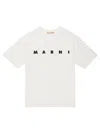 Marni Logo-print Cotton T-shirt In White