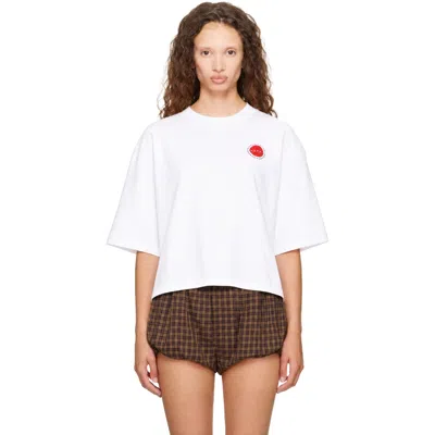 Marni Lily White Cotton Knit T-shirt
