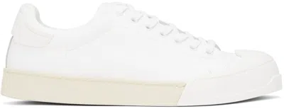 Marni White Dada Bumper Sneakers In Zo434 Lily White