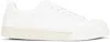 Marni White Dada Bumper Sneakers In Zo434 Lily White