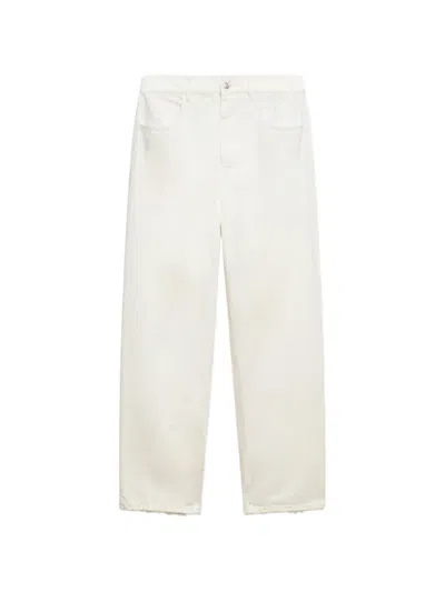 Marni White Denim Workwear Trousers