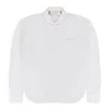 Marni White Faded Stripe Poplin' Button-down Shirt In White