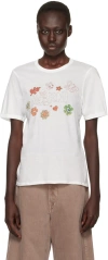 MARNI WHITE FUNKY CHARM EXPLOSION T-SHIRT