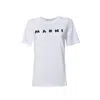 Marni Logo Short-sleeved T-shirt In White