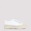 Marni Leather Low-top Platform Sneakers In White