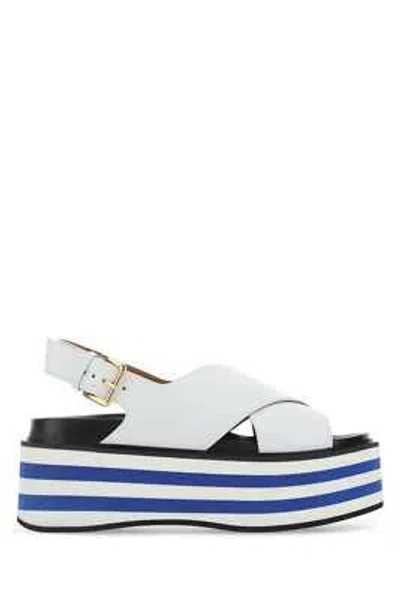 Pre-owned Marni White Leather Sandals