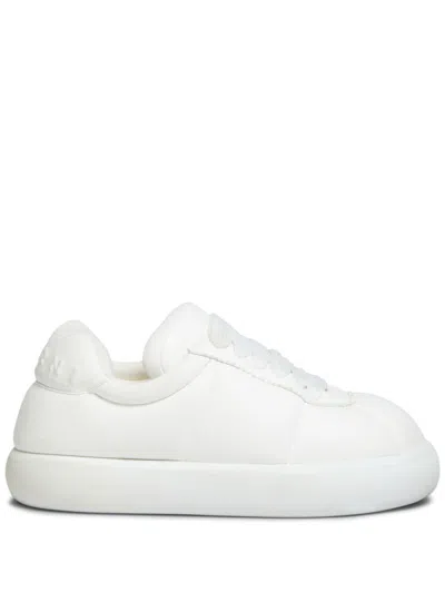 MARNI WHITE LEATHER SNEAKERS