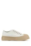 Marni White Leather Pablo Sneakers In White