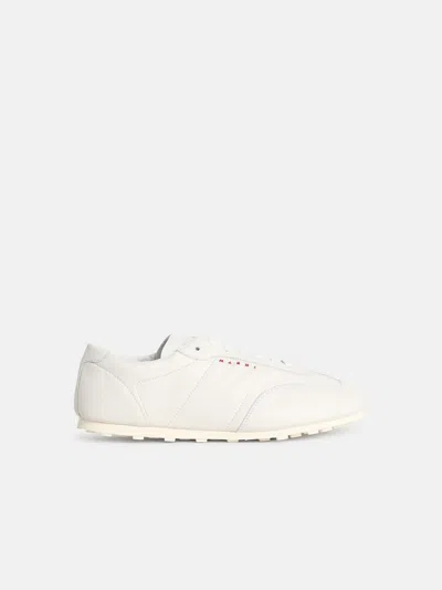 Marni White Leather Sneakers