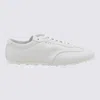 Marni Low-top Sneakers In Leather.round Toelace-up Fasteninglogo Patch At Tonguepanel Constructionchunky S In White