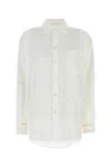 Marni Camicia In Lino Bianco Donna