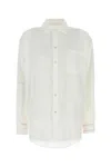 Marni Camicia In Lino Bianco Donna In Lilywhite