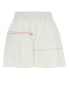 Marni Women's Linen Shorts In Lilywhite