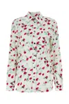 Marni Floral Print Viscose Shirt In White