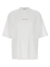 Marni White Cotton Knit T-shirts And Polos In White