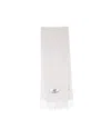 Marni White Logo Solid Scarf In White
