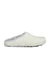 Marni White Long Hair Calfskin Fussbett Sabot In White