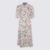 Marni Reverie-print Crepe Midi Dress In Lily White