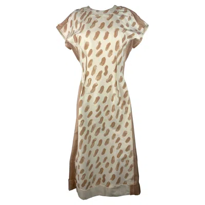 Pre-owned Marni White Midi Dress, Size 40
