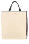 Marni White Museuo Color-block Tote Bag In White