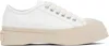 Marni Sneakers Donna Pelle Bianco In 00w01 Lily White