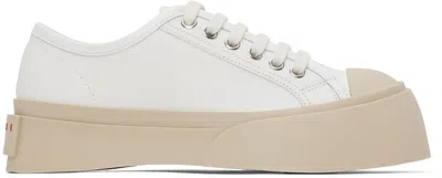 Marni White Pablo Sneakers In 00w01 Lily White