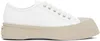 Marni Color-block Low-top Sneakers In 00w01 Lily White